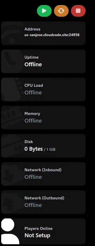 Manage your server status
